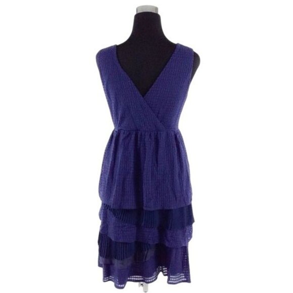 Ric Rac x Anthropologie Gingham Woven Eclectic Midi Dress Vintage Boho Feminine - Picture 10 of 16